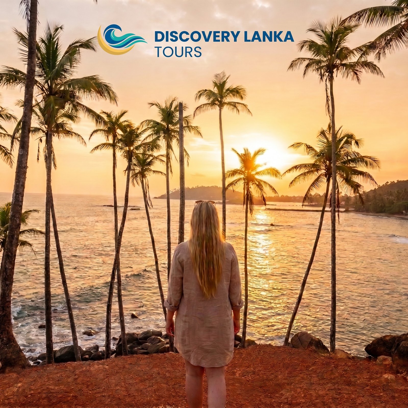 Discovery Lanka Tours beach sunset